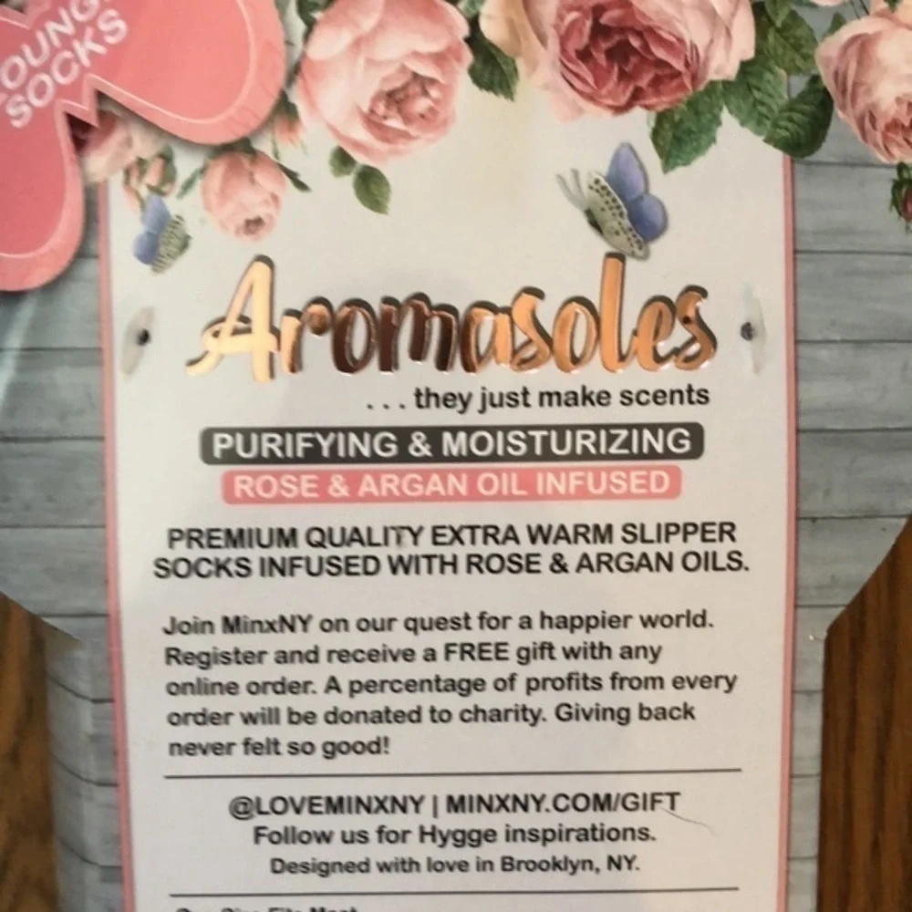 NEW Knitted, fleece aromasoles,purifying moisturizing winter warm lounge socks
